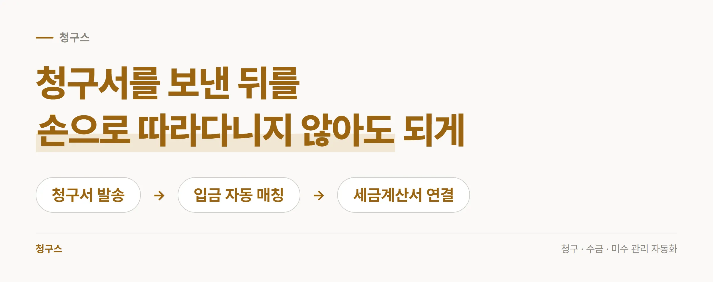 청구서 발송에서 입금 자동 매칭, 세금계산서 연결로 이어지는 흐름 도식